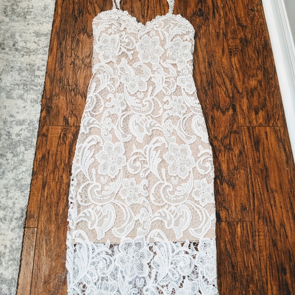 Goodnight Macaroon White Lace Dress - Picture 5 of 6